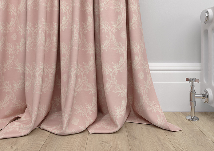 Trellis Prints, Vine and Bloom Rosies Pink - Made to Measure Curtains - Image 6
